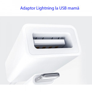 Cablu Adaptor OTG Lightning la USB 5Gbps - Yesido (GS10) - White - Img 2
