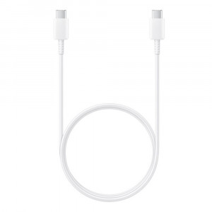 Cablu de Date USB-C la Type-C Fast Charging 3A, 1m - Samsung (EP-DA705BWEGWW) - White (Blister Packing) - Img 1
