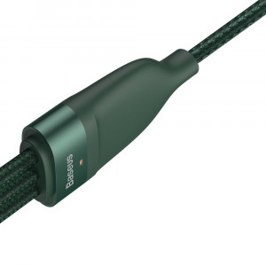 Cablu de Date USB la Lightning, Micro-USB, Type-C 66W, 1.2m - Baseus Flash Series (CA1T3-06) - Green - Img 4