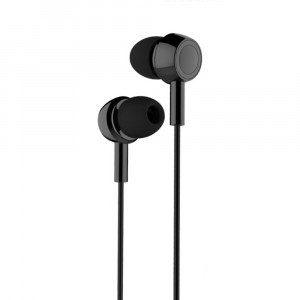 Casti Audio Jack cu Microfon, 1.2m - USAMS (EP-12) - Black - Img 1