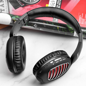 Casti Bluetooth Wireless - Hoco Brilliant (W23) - Black - Img 4