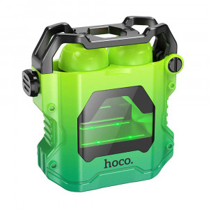 Casti Gaming Bluetooth TWS cu Microfon - Hoco (EW33) - Fluorescent Green - Img 2