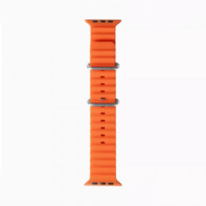 Curea pentru Apple Watch 1 / 2 / 3 / 4 / 5 / 6 / 7 / SE / 8 (38 / 40 / 41mm) - Techsuit Watchband (W038) - Orange - Img 2