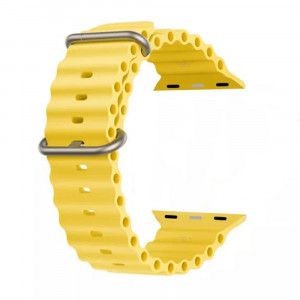 Curea pentru Apple Watch 1 / 2 / 3 / 4 / 5 / 6 / 7 / SE / 8 (38 / 40 / 41mm) - Techsuit Watchband (W038) - Yellow - Img 3