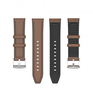 Curea pentru Samsung Galaxy Watch (46mm) / Gear S3, Huawei Watch GT / GT 2 / GT 2e / GT 2 Pro / GT 3 (46 mm) - Techsuit Watchband 22mm (W007) - Brown - Img 3