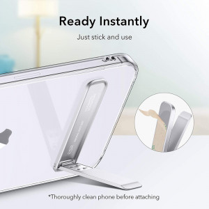 ESR - Desk Holder Boost Kickstand - Adjustable Angle, Vertical and Horizontal Stand, for Phones - Silver - Img 2