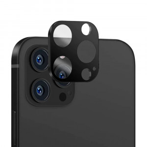 Folie Camera pentru iPhone 14 Pro / 14 Pro Max - Techsuit Full Camera Glass - Black - Img 1