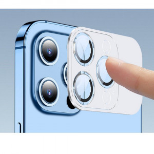 Folie Camera pentru iPhone 14 Pro / iPhone 14 Pro Max - ESR Lens Protector Tempered Glass - Black - Img 4