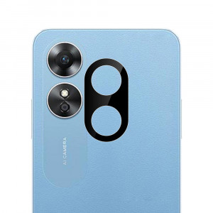 Folie Camera pentru Oppo A17 - Techsuit Full Camera Glass - Black - Img 1