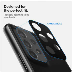 Folie Camera pentru Samsung Galaxy A73 5G / A53 5G / A33 5G (set 2) - Spigen Optik.TR - Black - Img 2