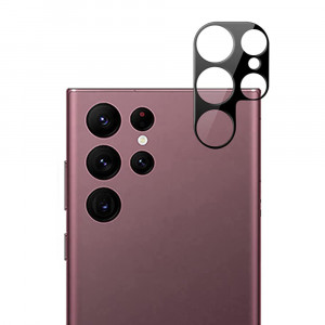 Folie Camera pentru Samsung Galaxy S22 Ultra 5G - Mocolo Silk HD PRO Camera Glass - Black - Img 2