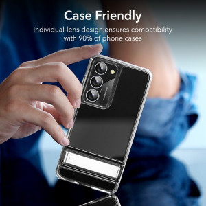 Folie Camera pentru Samsung Galaxy S23 / S23 Plus - ESR Lens Protector Tempered Glass - Silver - Img 4