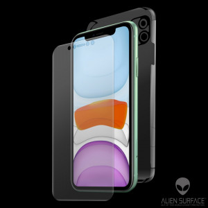 Folie protectie telefon iPhone 11 - Alien Surface Screen+Edges+Back - Transparent - Img 2