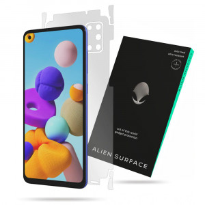 Folie protectie telefon Samsung Galaxy A21s - Alien Surface Screen+Edges+Back - Transparent - Img 1
