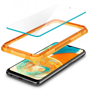 Folie protectie telefon Samsung Galaxy A23 / A23 5G / M23 / F23 / M33 / A13 4G / M13 / F13 (set 2) - Spigen Glass.TR Align Master - Clear - Img 2