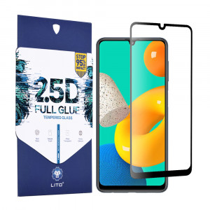 Folie protectie telefon Samsung Galaxy M32 4G - Lito 2.5D FullGlue Glass - Black - Img 1