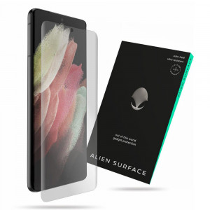 Folie protectie telefon Samsung Galaxy S21 Ultra 5G - Alien Surface Screen Case Friendly - Transparent - Img 1