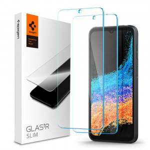 Folie protectie telefon Samsung Galaxy Xcover6 Pro (set 2) - Spigen Glas.TR Slim - Clear - Img 1