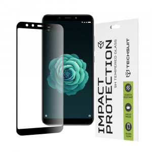 Folie protectie telefon Xiaomi Mi A2 - Techsuit 111D Full Cover / Full Glue Glass - Black - Img 1