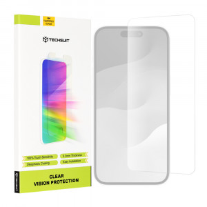 Folie telefon iPhone 15 Plus - Techsuit Clear Vision Glass - Transparent - Img 1