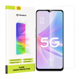 Folie telefon Oppo A58 5G / A78 5G - Techsuit Clear Vision Glass - Transparent - Img 1