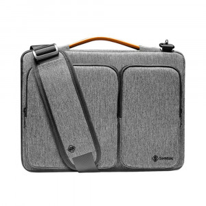 Geanta Laptop 16" - Tomtoc Defender Laptop Briefcase (A42F2G3) - Gray - Img 1