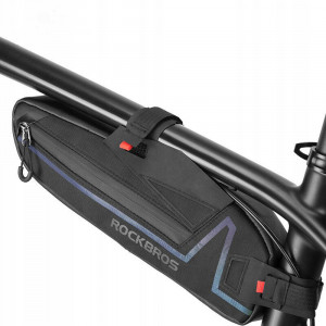 Geanta pentru Bicicleta 30x10.5x4.5cm - RockBros (B56) - Black - Img 1