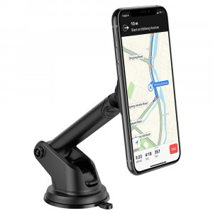 Hoco - Car Holder Sagittarius (CA67) - Magnetic Grip, for Windshield and Dashboard - Black - Img 3