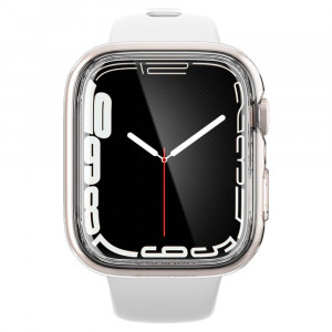 Husa pentru Apple Watch 7 / 8 (45mm) - Spigen Ultra Hybrid - Clear - Img 4