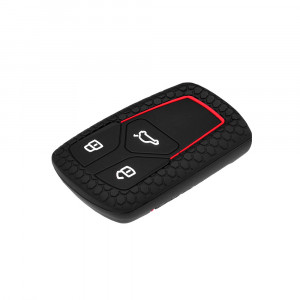Husa pentru cheie Audi A4, RS4, S4, B9, A5, F5, S5, RS5 - Techsuit Car Key Case (2008.02) - Red - Img 3