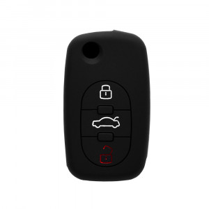 Husa pentru cheie Audi RS4, Allroad, S8 Quattro - Techsuit Car Key Case (1009.03) - Black - Img 1