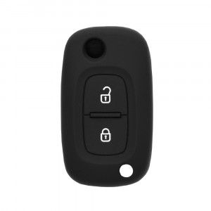 Husa pentru cheie Renault Clio, Kangoo, Master - Techsuit Car Key Case (1010.06) - Black - Img 1