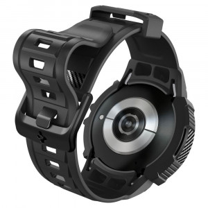 Husa pentru Samsung Galaxy Watch6 44mm + Curea - Spigen Rugged Armor Pro - Black - Img 4
