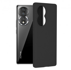 Husa telefon Honor 80 - Techsuit Soft Edge Silicone - Black - Img 1