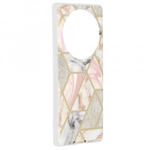 Husa telefon Honor Magic5 Lite - Techsuit Marble Series - Pink Hex - Img 2