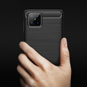 Husa telefon Honor X8 - Techsuit Carbon Silicone - Black - Img 4
