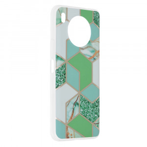 Husa telefon Huawei nova 8i / Honor 50 Lite - Techsuit Marble Series - Green Hex - Img 2