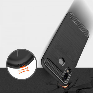 Husa telefon Huawei P20 Lite - Techsuit Carbon Silicone - Black - Img 2