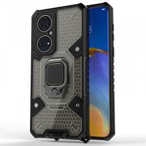 Husa telefon Huawei P50 - Techsuit Honeycomb Armor - Black - Img 1