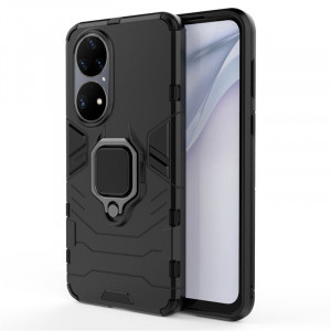 Husa telefon Huawei P50 - Techsuit Silicone Shield - Black - Img 2