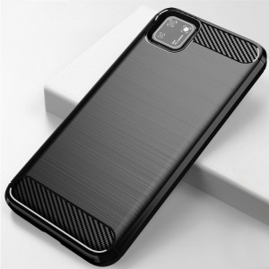 Husa telefon Huawei Y5p - Techsuit Carbon Silicone - Black - Img 2