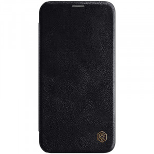 Husa telefon iPhone 12 mini - Nillkin QIN Leather Case - Black - Img 1