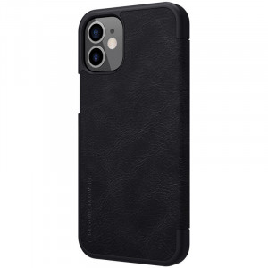 Husa telefon iPhone 12 mini - Nillkin QIN Leather Case - Black - Img 3