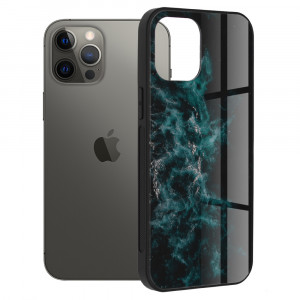 Husa telefon iPhone 12 Pro Max - Techsuit Glaze Series - Blue Nebula - Img 1
