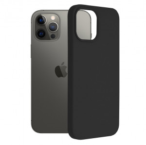 Husa telefon iPhone 12 Pro Max - Techsuit Soft Edge Silicone - Black - Img 1