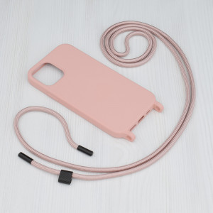 Husa telefon iPhone 12 Pro - Techsuit Crossbody Lanyard - Pink - Img 2
