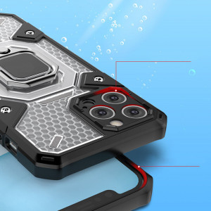 Husa telefon iPhone 12 Pro - Techsuit Honeycomb Armor - Black - Img 3