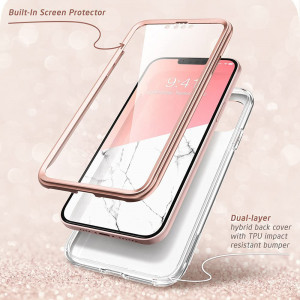 Husa telefon iPhone 13 mini - I-Blason Cosmo - Marble - Img 4