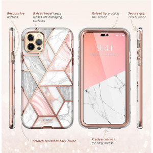 Husa telefon iPhone 14 Pro - I-Blason Cosmo - Marble - Img 3