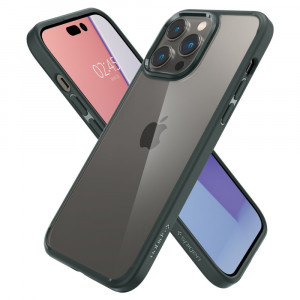 Husa telefon iPhone 14 Pro Max - Spigen Ultra Hybrid - Abyss Green - Img 4